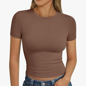 NWOT Classic Brown Women's Top